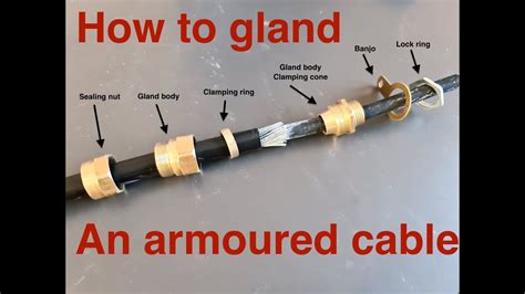 working with an armored cable